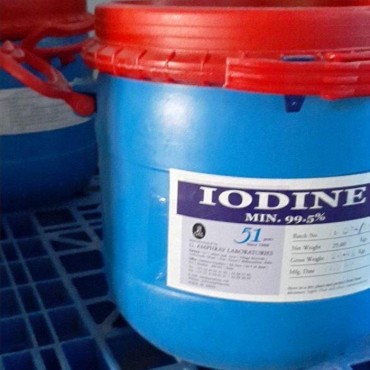 Iodine 99% (hạt), 25 kg/thùng